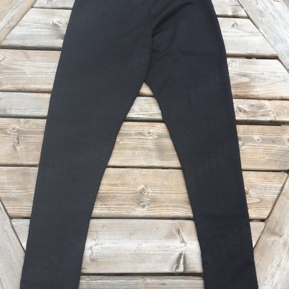 Textured Black Devoted Lounge Pants L Honey Comb - Picture 4 of 5